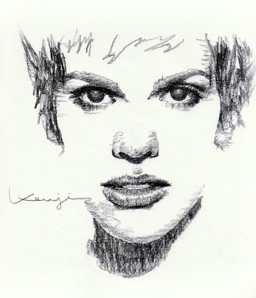 Hilary Swank Drawing Beautiful Image