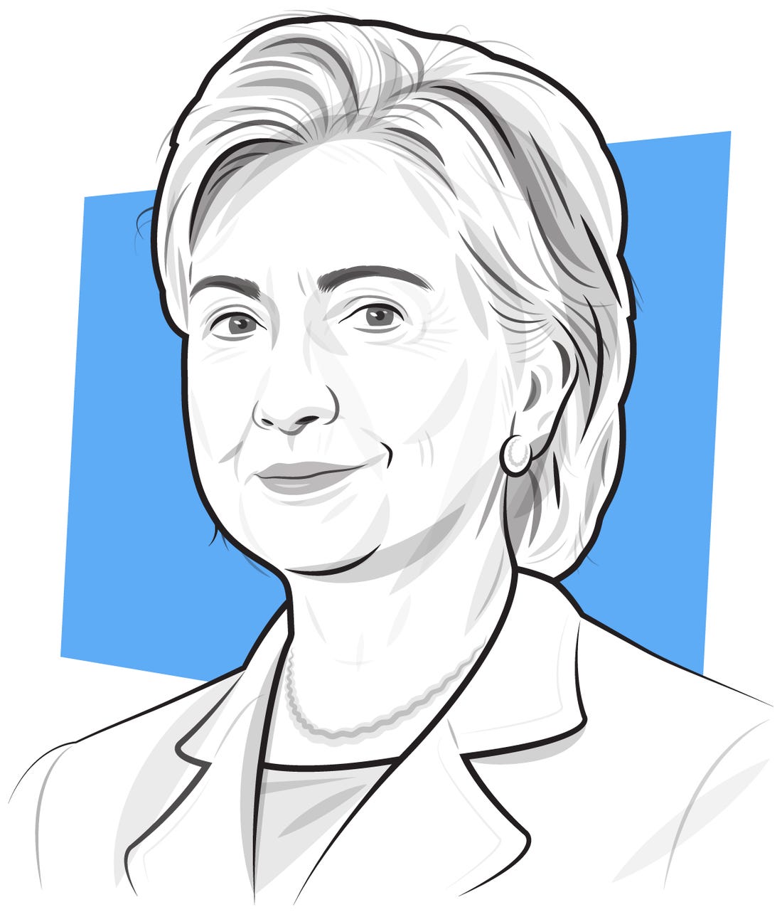 Hillary Clinton Drawing Sketch
