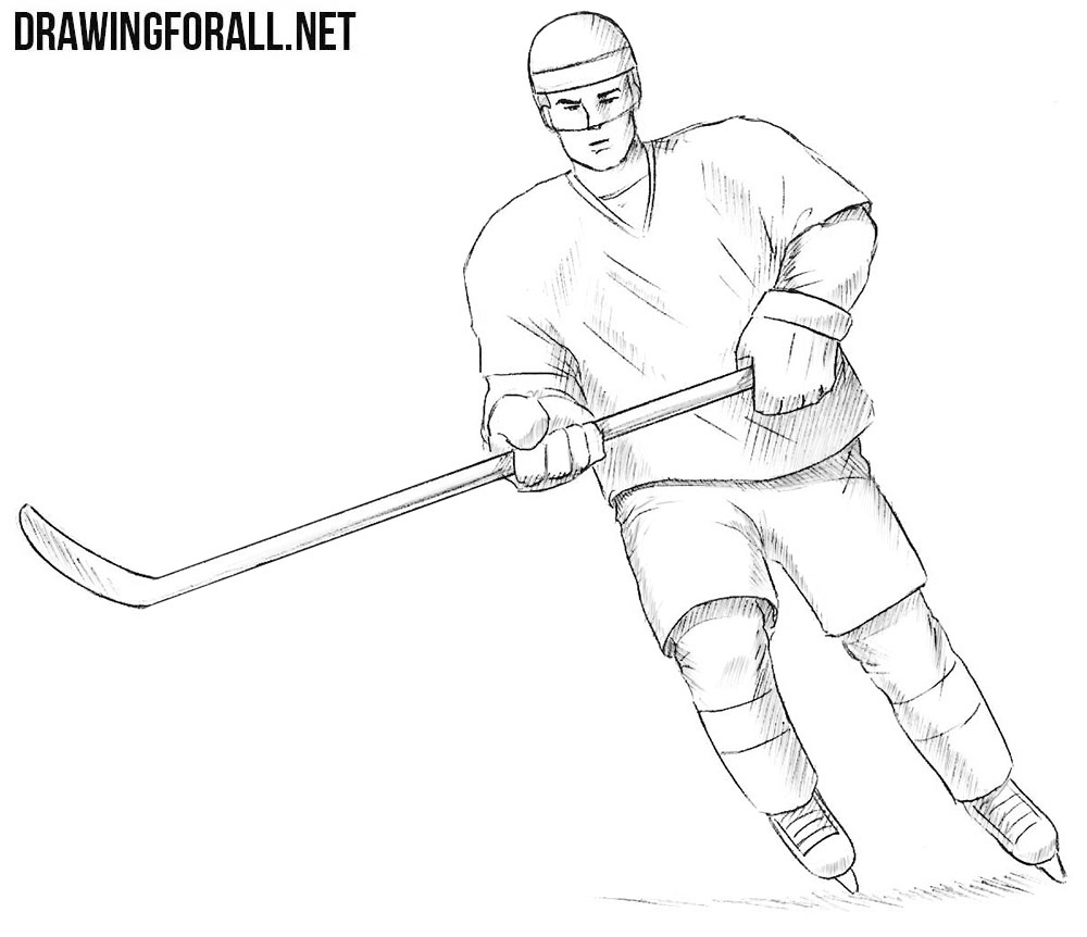 Hockey Drawing Art