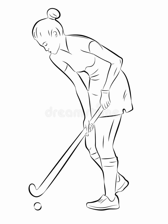 Hockey Drawing Sketch