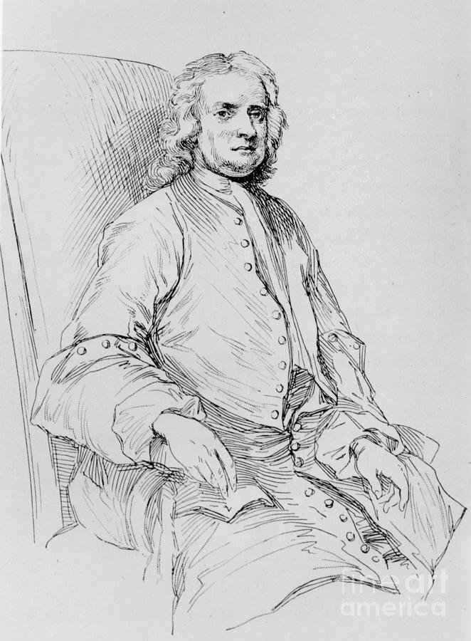 Isaac Newton Drawing Picture