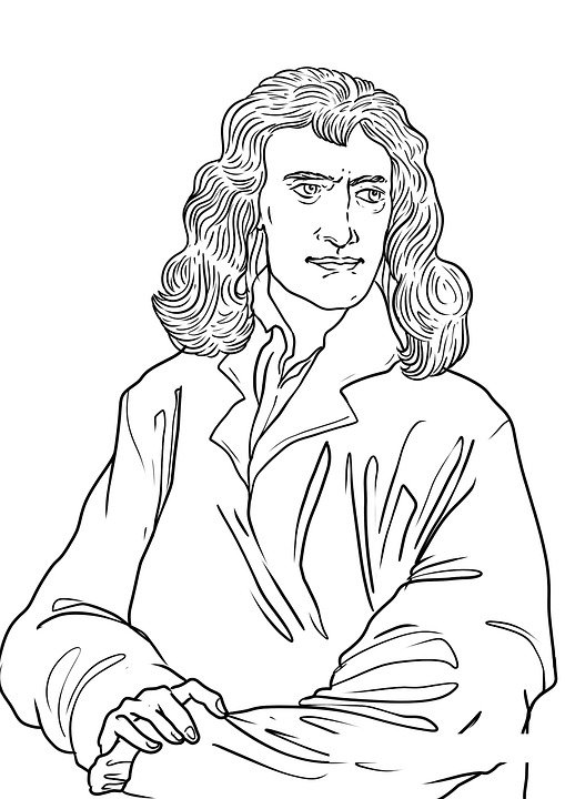 Isaac Newton Drawing Realistic