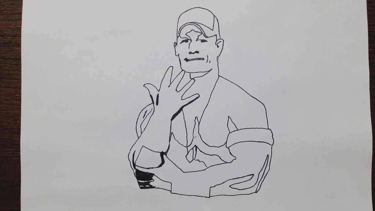 John Cena Drawing Photo