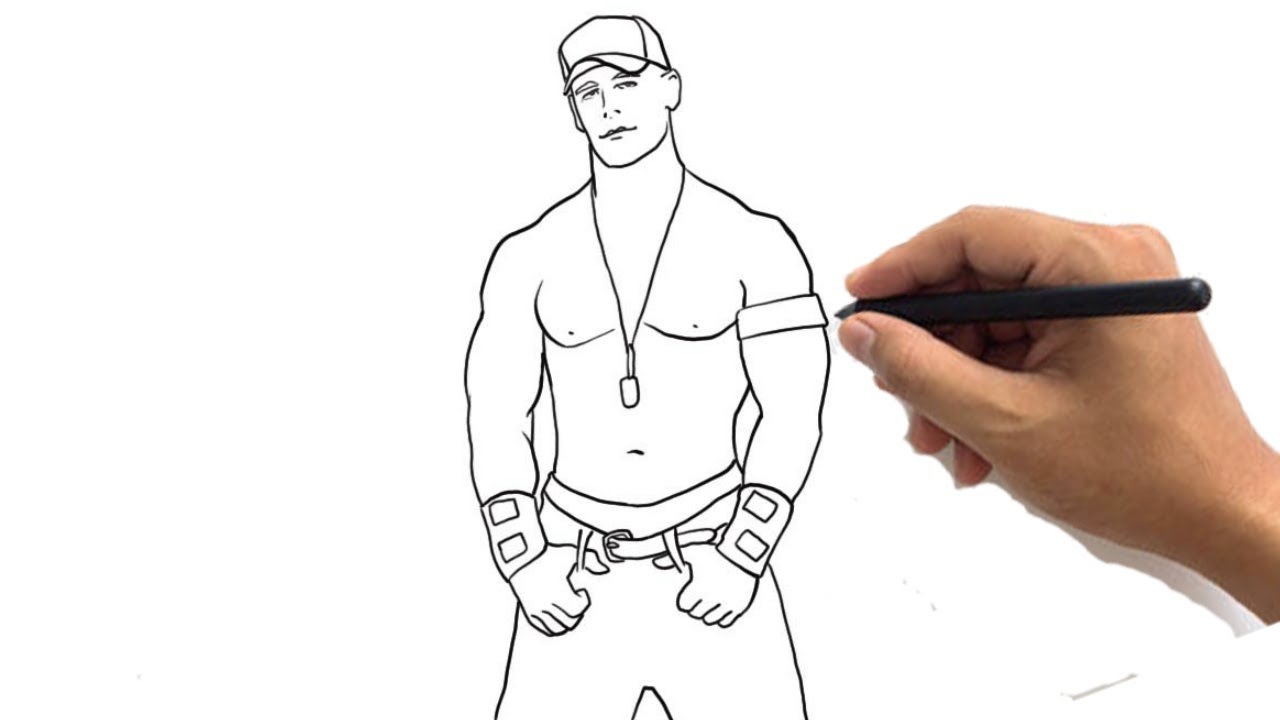 John Cena Drawing Pic