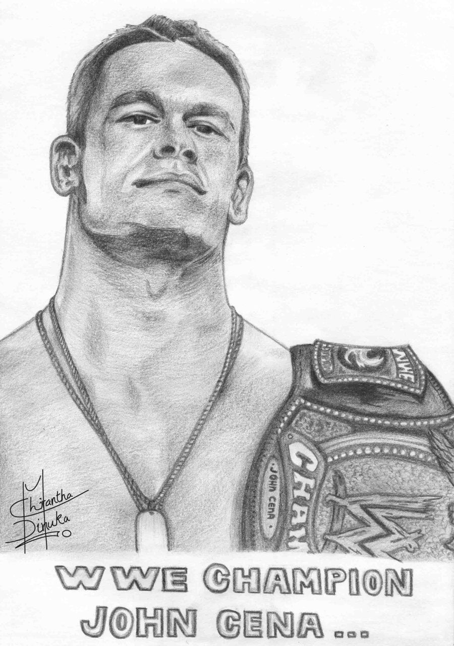 John Cena Drawing Pictures