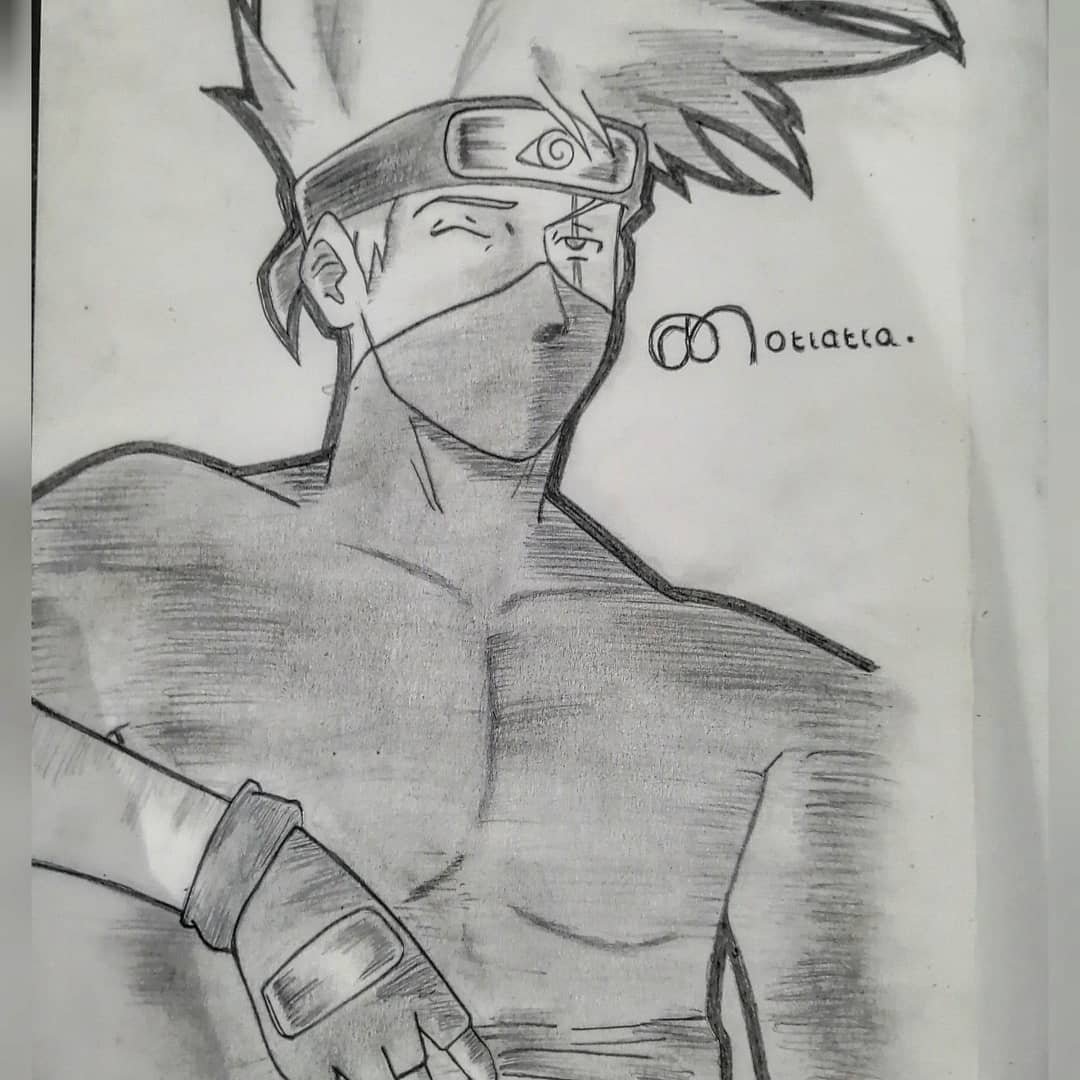 Kakashi Hatake of The Sharingan Drawing Image