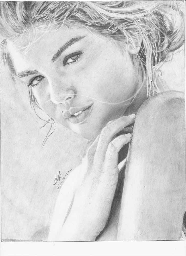 Kate Upton Drawing High-Quality