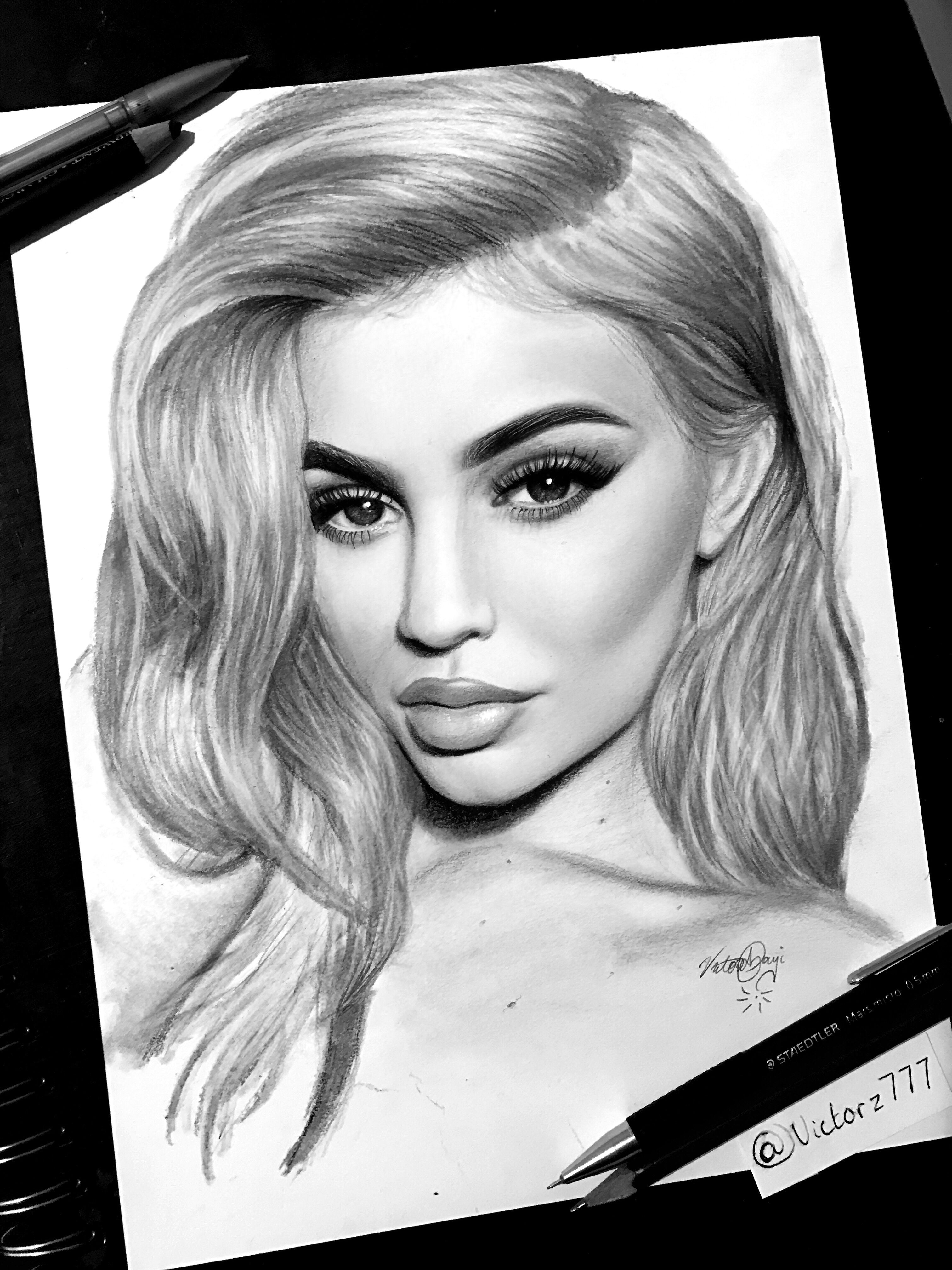 Kylie Jenner Drawing Amazing