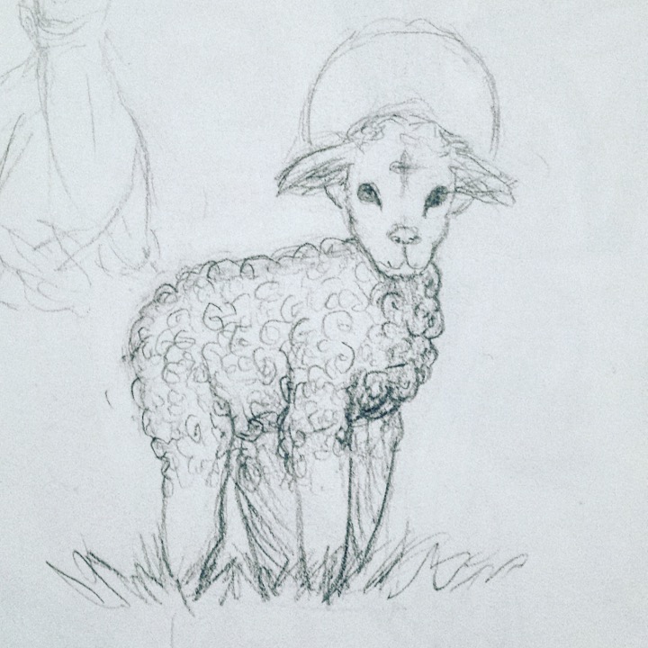 Lamb Drawing Art
