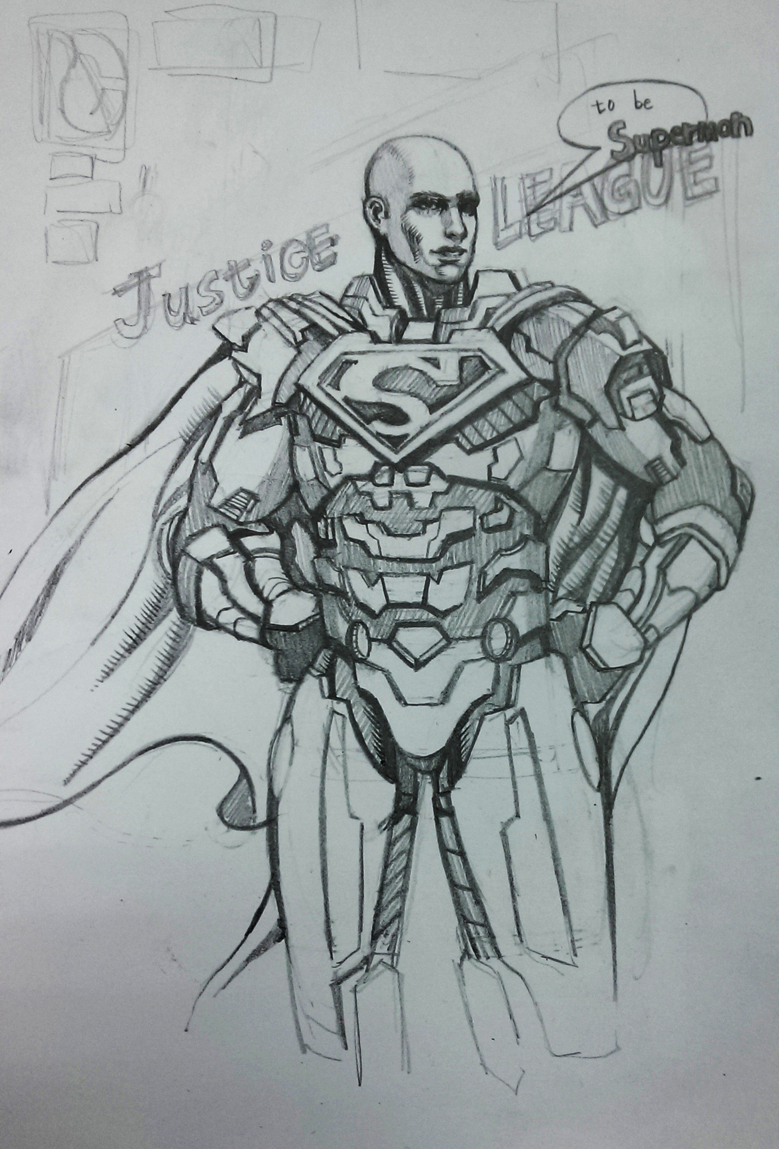 Lex Luthor Drawing High-Quality