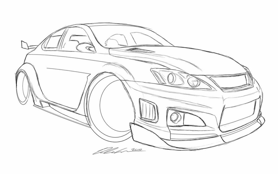 Lexus Drawing Art
