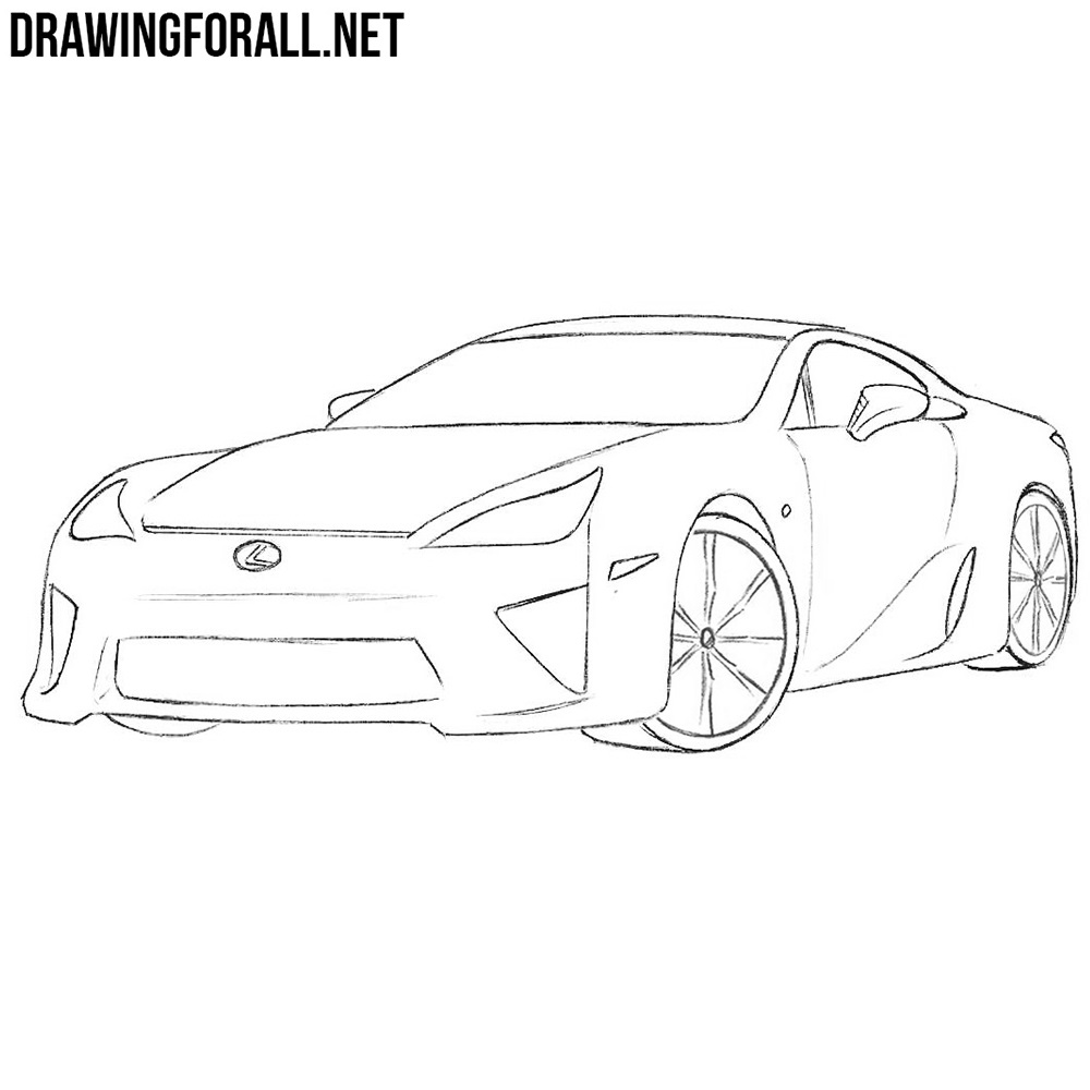 Lexus Drawing Beautiful Image