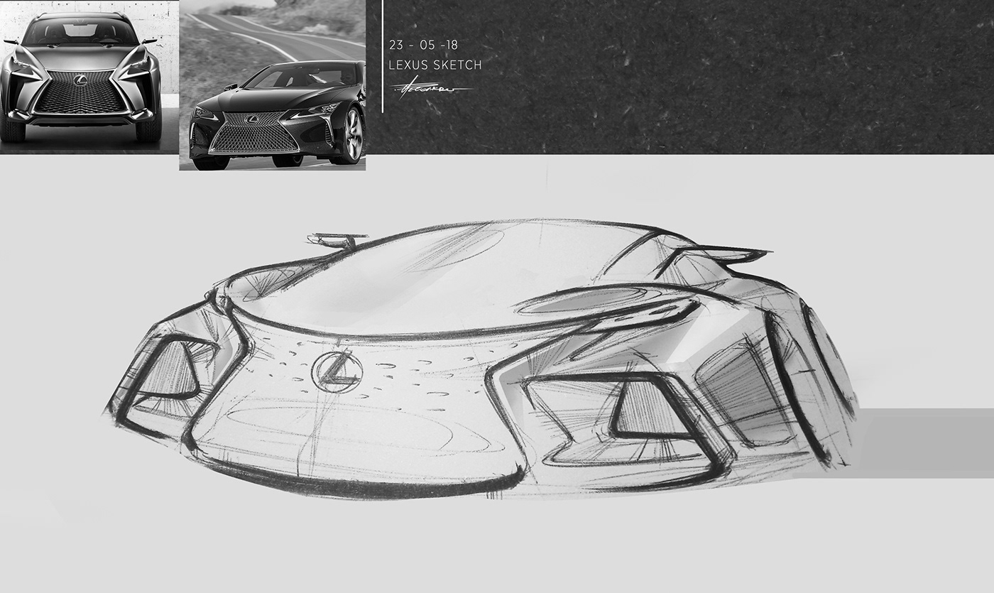 Lexus Drawing Realistic