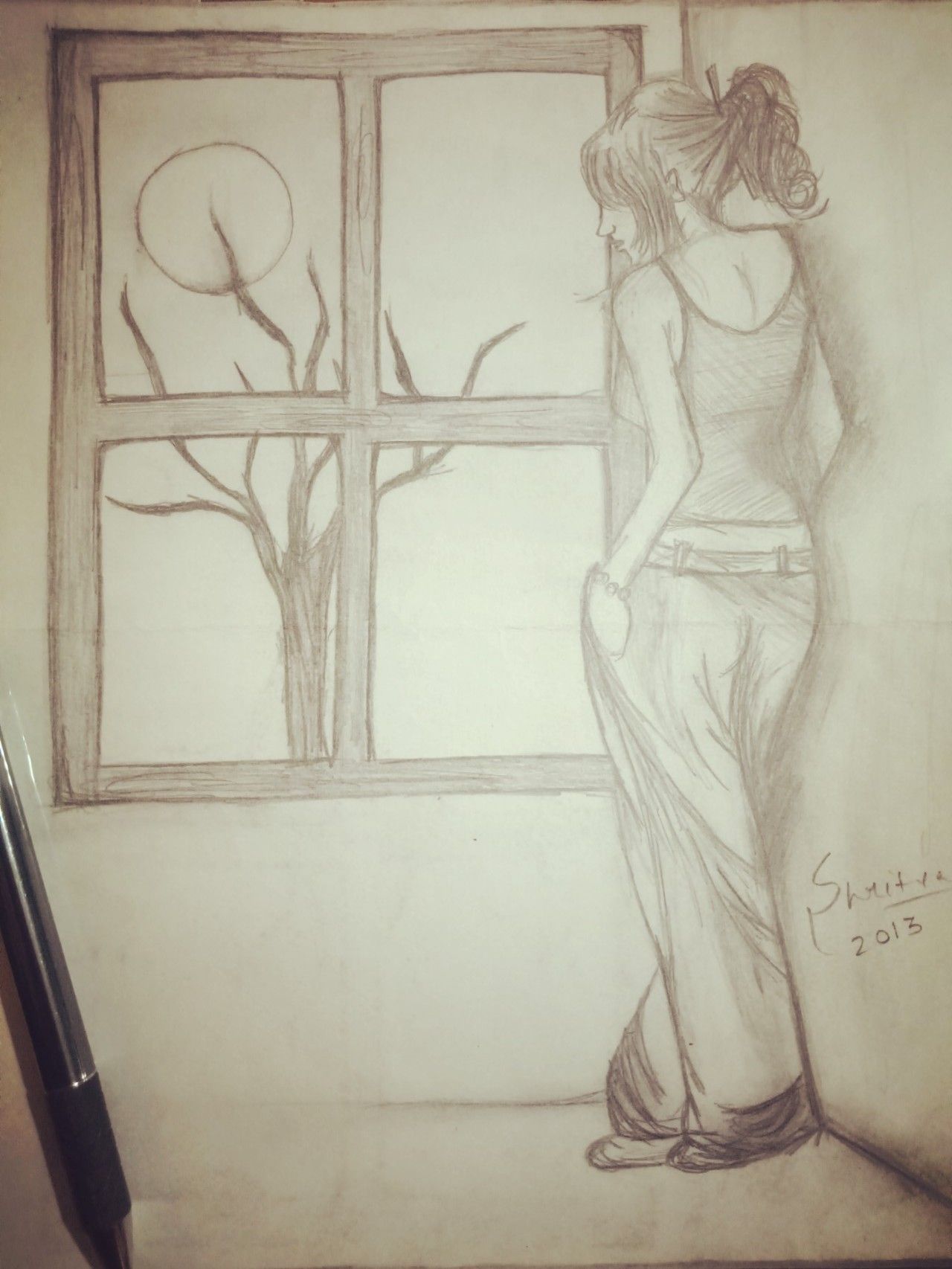 Lonely Art Drawing