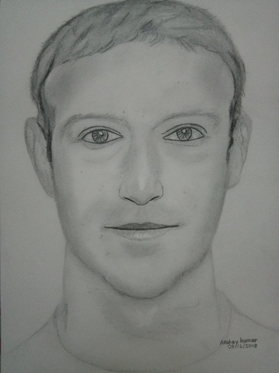 Mark Zuckerberg Drawing Art