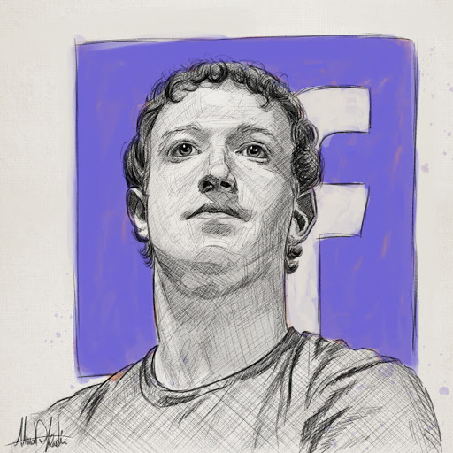Mark Zuckerberg Drawing Picture