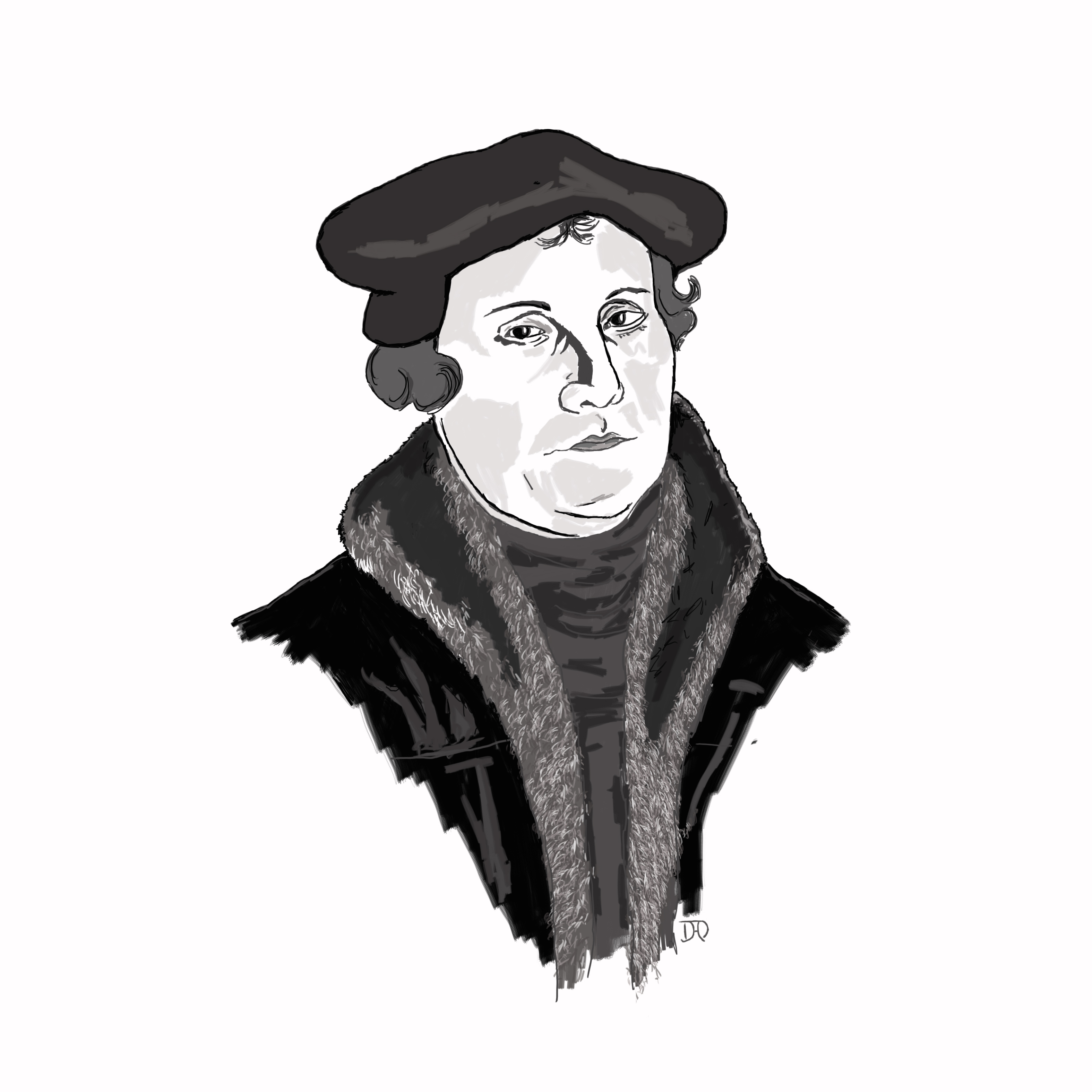 Martin Luther Drawing Photo