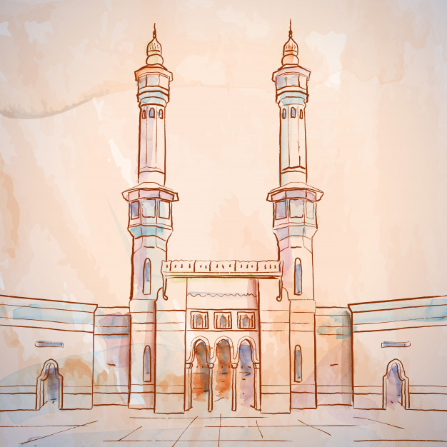 Masjid Art Drawing