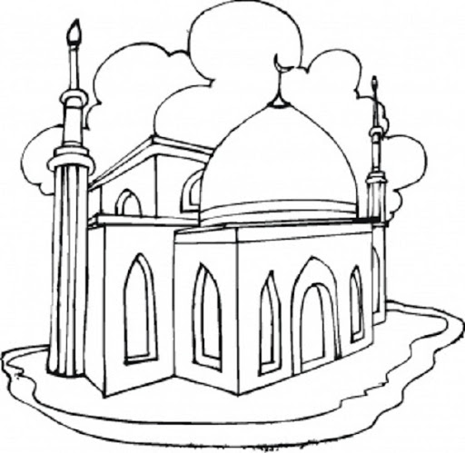 Masjid Drawing Image