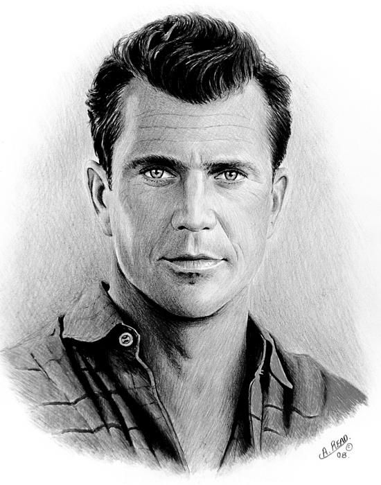 Mel Gibson Drawing Art