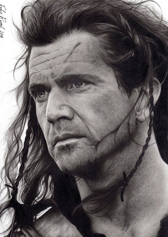 Mel Gibson Drawing Creative Art