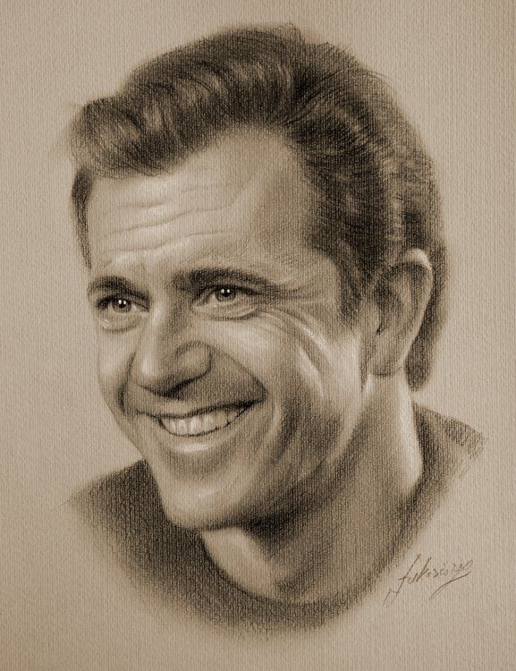 Mel Gibson Drawing Image