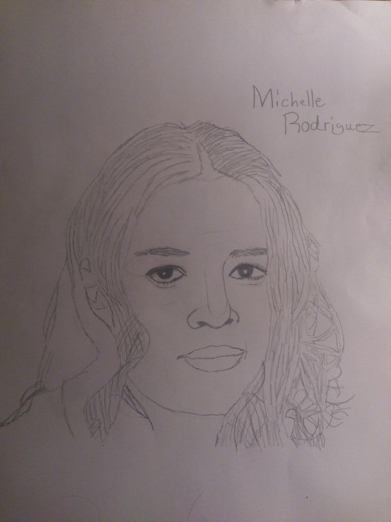 Michelle Rodriguez Best Drawing