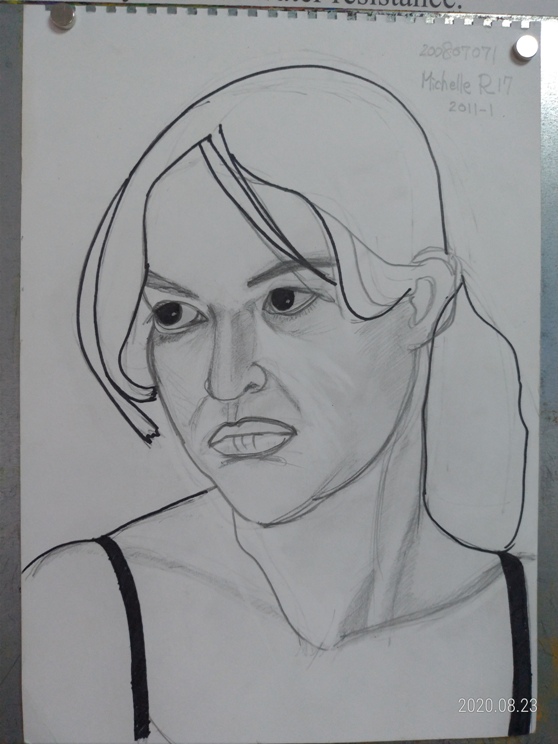Michelle Rodriguez Drawing Image