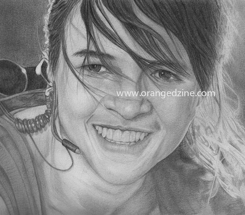 Michelle Rodriguez Drawing Pic