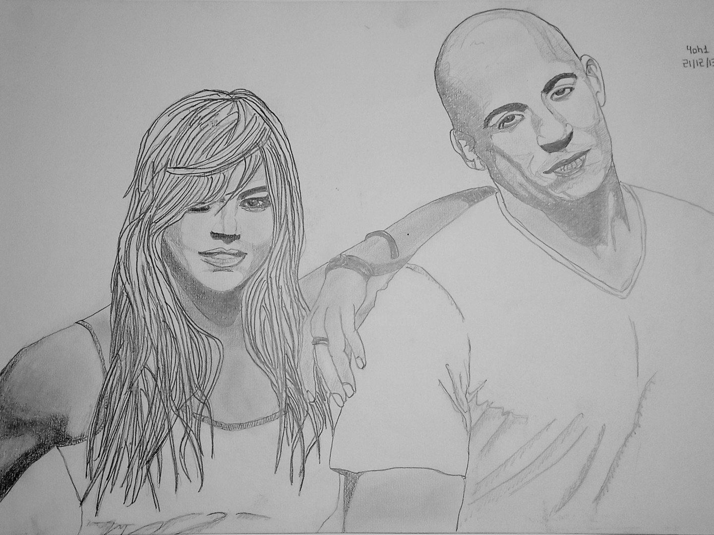 Michelle Rodriguez Drawing Pics