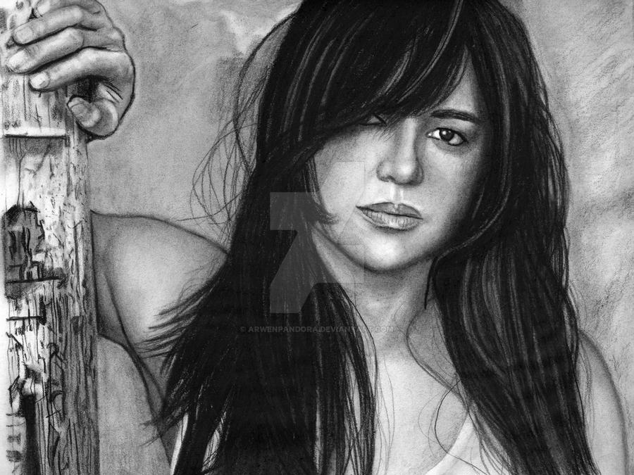 Michelle Rodriguez Drawing Realistic