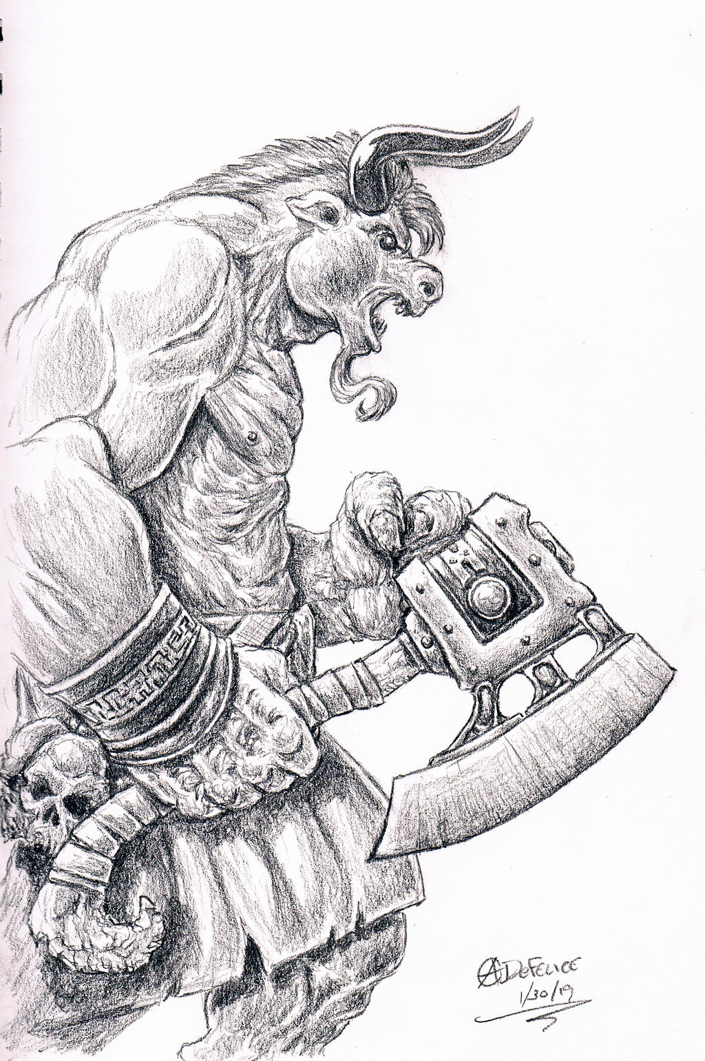 Minotaur Drawing Picture