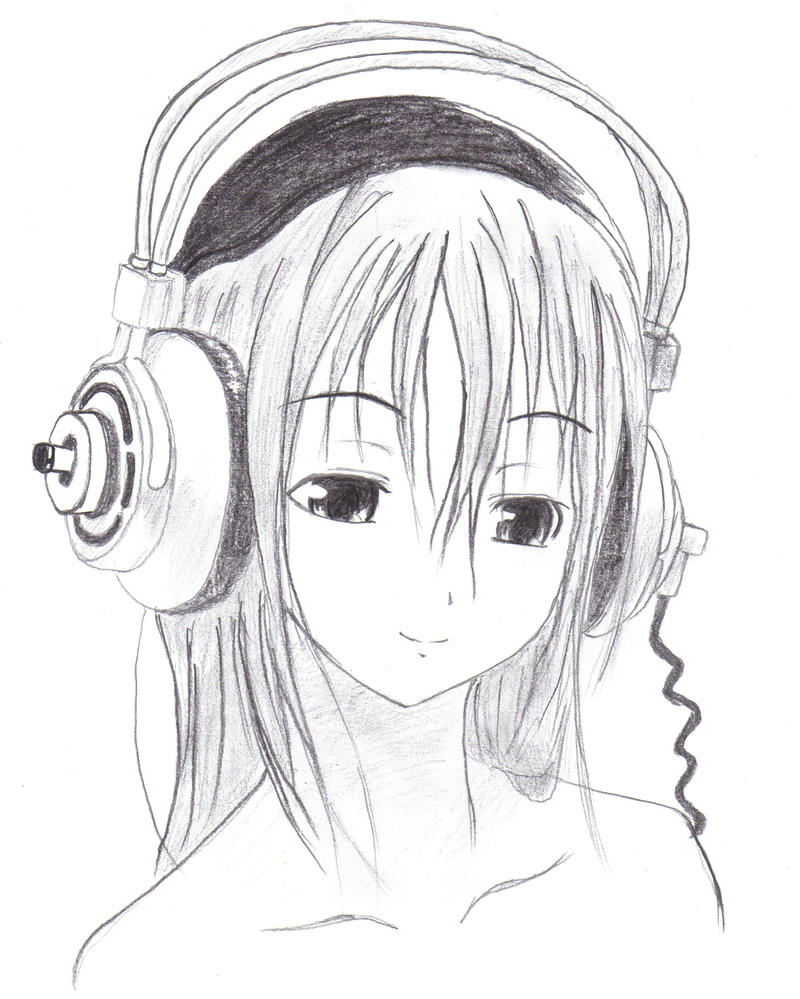Music Girl Drawing