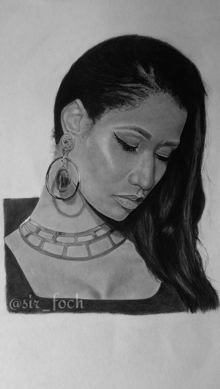 Nicki Minaj Drawing Beautiful Art