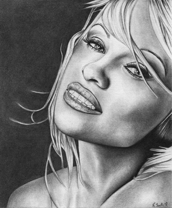Pamela Anderson Drawing Pic