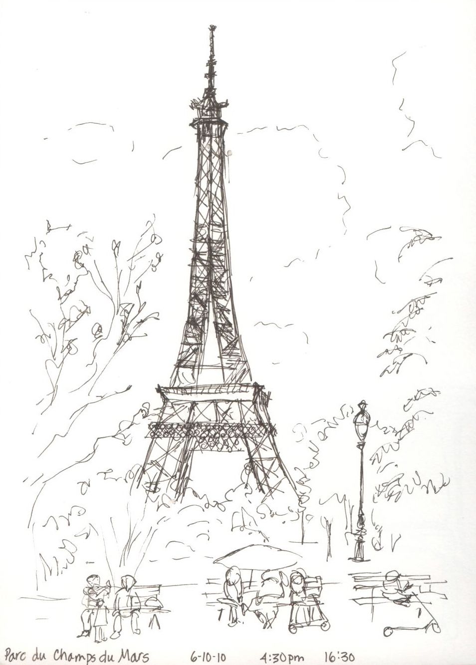 Paris Drawing Art