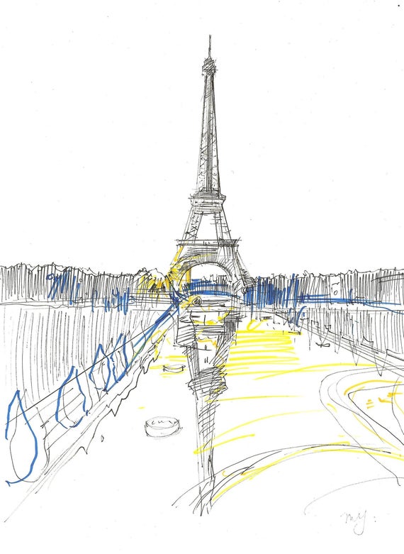Paris Drawing High-Quality