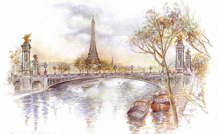 Paris Drawing Sketch