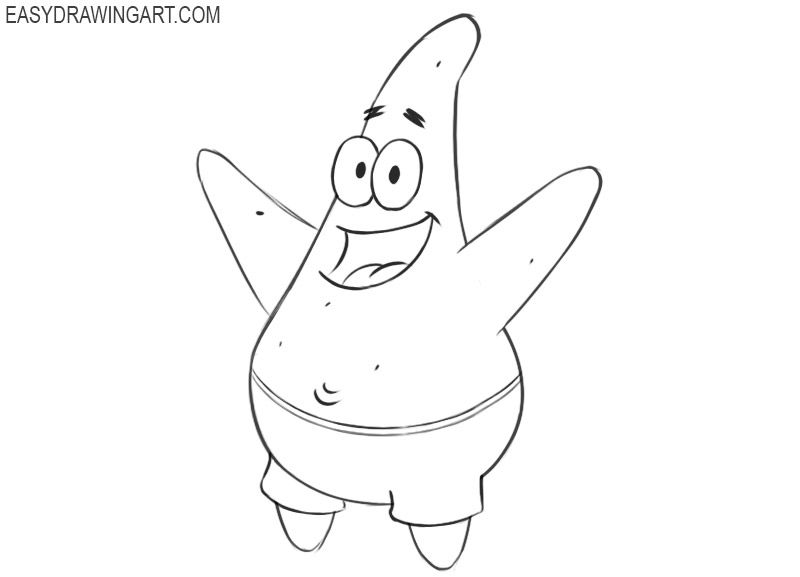 Patrick Star Drawing Amazing