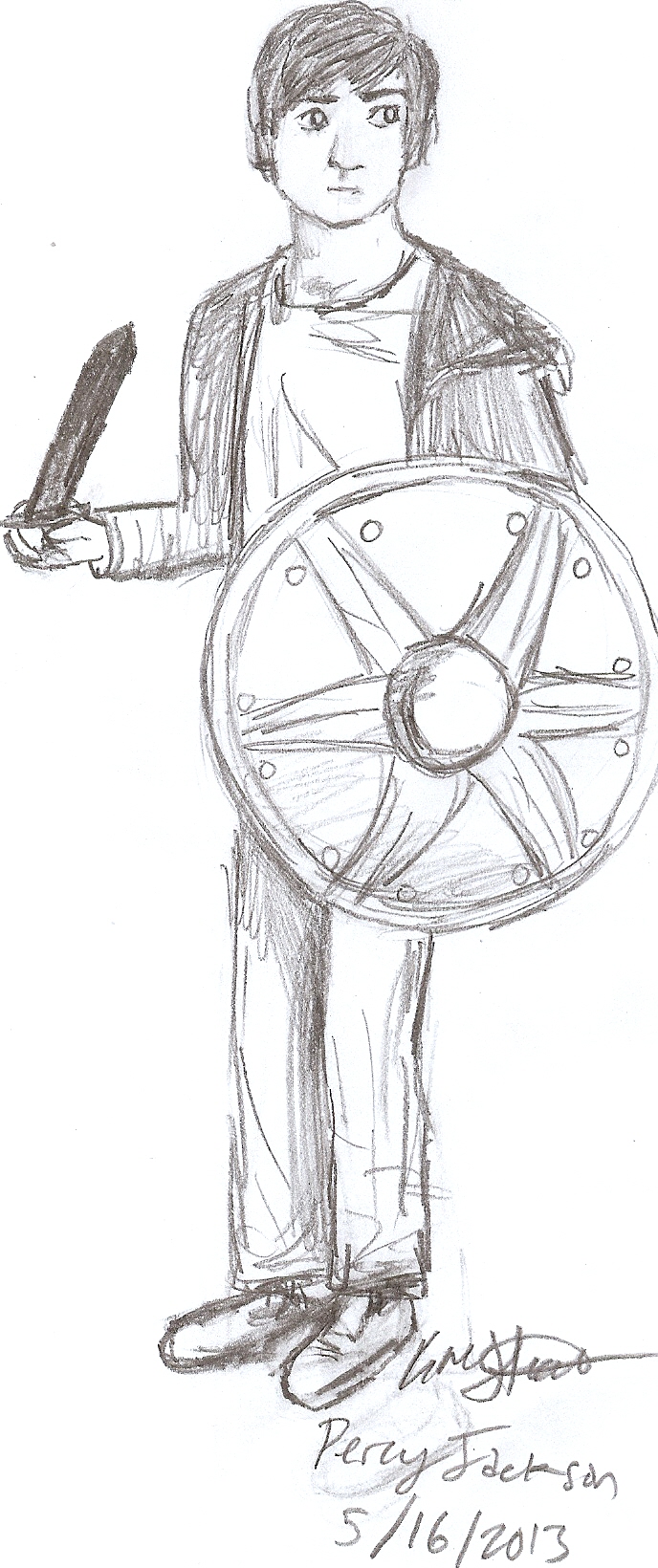 Percy Jackson Drawing Sketch