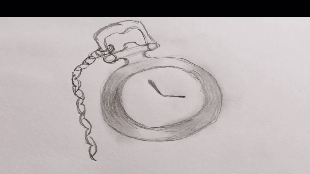 Pocket Watch Drawing Image