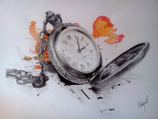 Pocket Watch Drawing Photo