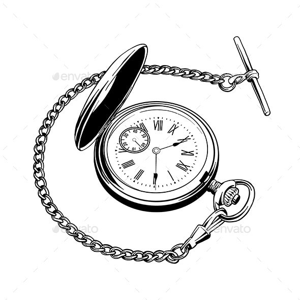 Pocket Watch Drawing Pic
