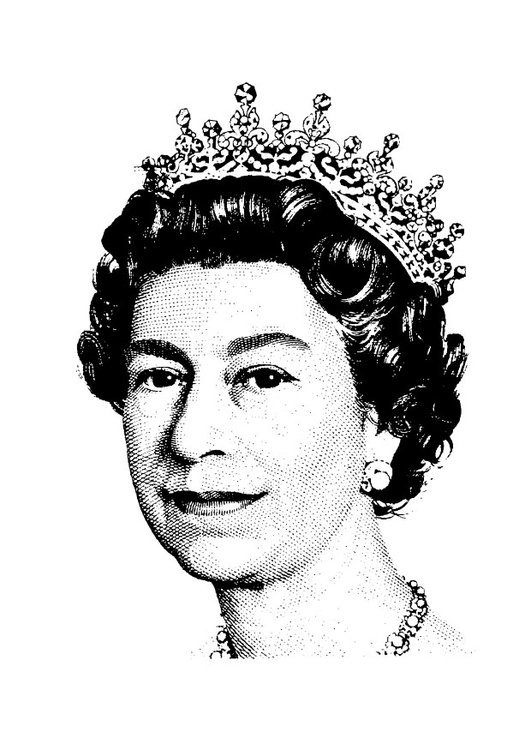Queen Elizabeth Drawing Image
