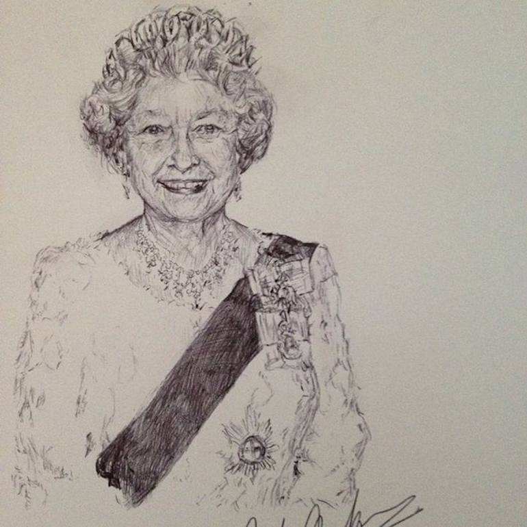 Queen Elizabeth Drawing Picture