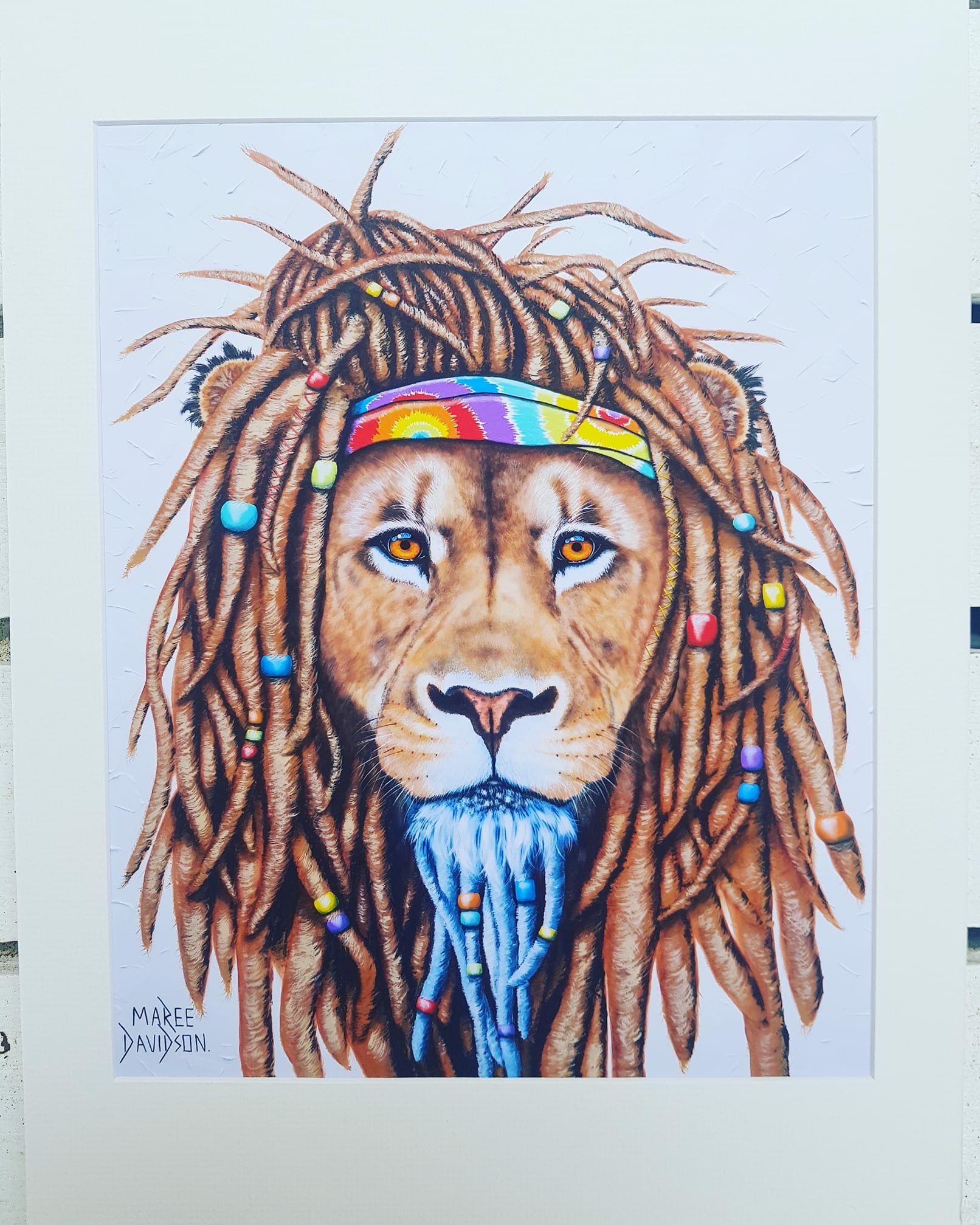 Rasta Lion Drawing