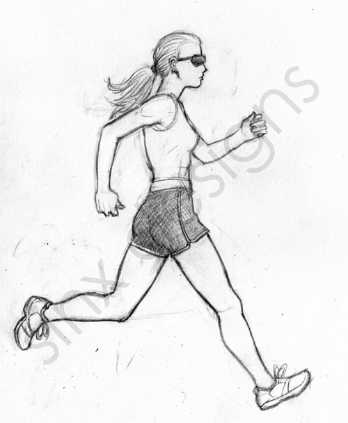 Running Drawing Picture