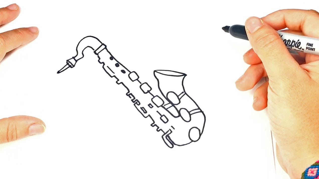 Saxophone Drawing Picture