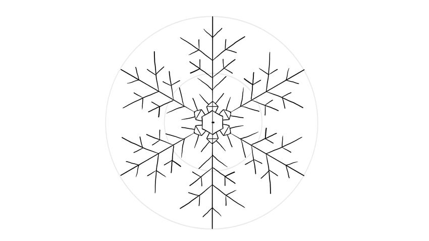 Snowflakes Drawing Art