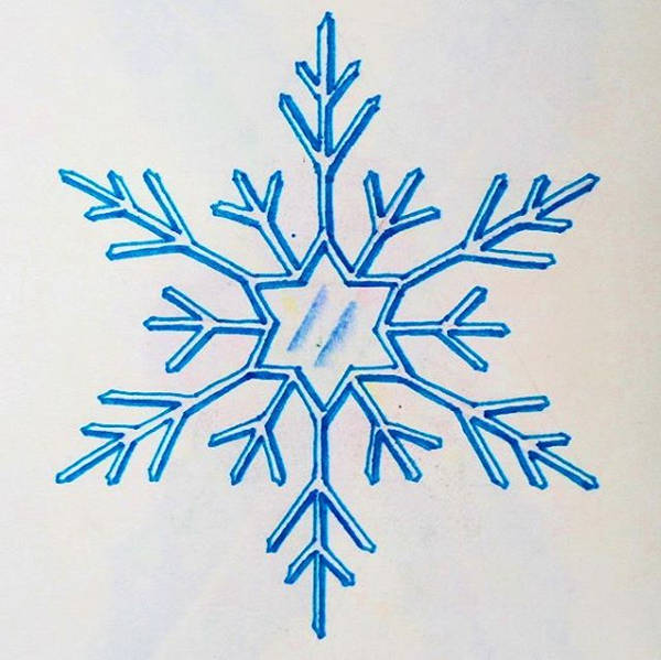 Snowflakes Drawing Image